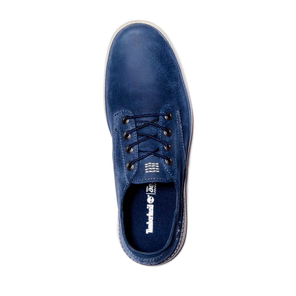 Zapatillas Timberland Argentina Hombre - Cross Mark Cuero - Azules - NJVHAZ-162